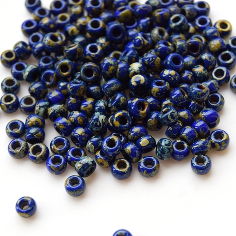 RR-4518 Бисер круглый Миюки /Miyuki round 11/0 Picasso Blue