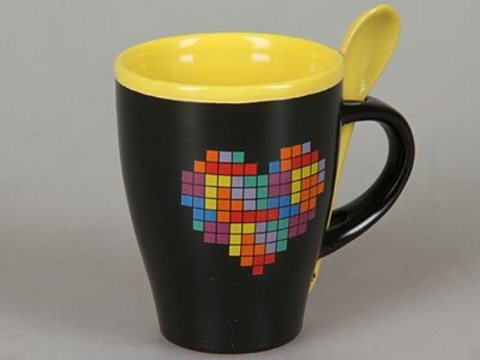 Кружка с ложкой, 300мл 8190
