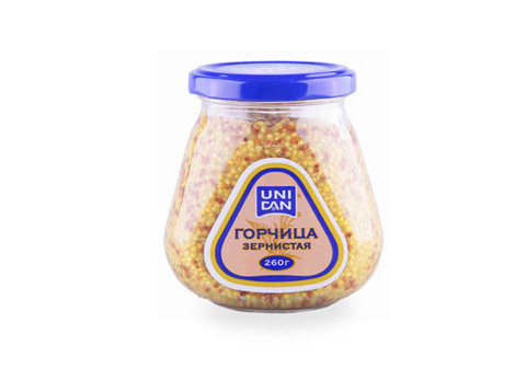Горчица Зернистая Юнидан, 250г