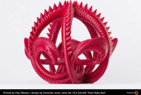 Пластик для 3D-принтера Fillamentum PLA Extrafill Pearl Ruby Red