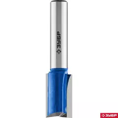 ЗУБР 12 x 19 мм, хвостовик 8 мм, фреза пазовая прямая с нижними подрезателями, Профессионал (28755-12-19)