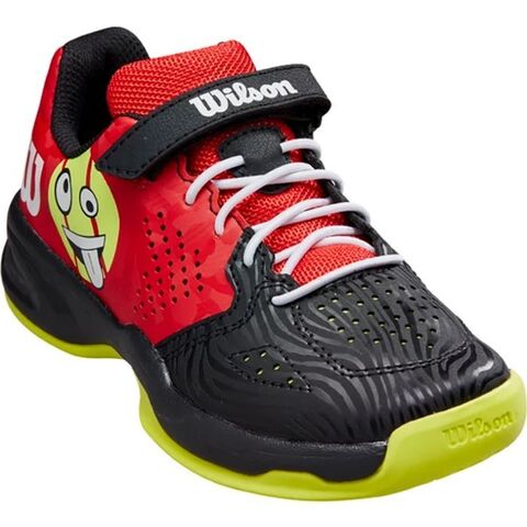 Детские теннисные кроссовки Wilson Kaos Emo K - Black, Red, Yellow