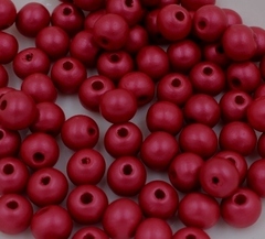 Бусины пришивные дерево перламутр, р. 10 мм, фуксия