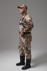 Демисезонные вейдерсы для охоты, рыбалки  Remington Rainstorm with boots Yellow Waterfowl Honeycombs на remingtonn.ru