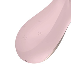 Розовый вибратор-кролик Satisfyer Mono Flex с управлением через приложение - 20,4 см. - 