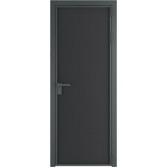 Алюминиевая дверь 1AP серая ночь блэк элегант