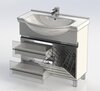 Aquanet Доминика 172375 Тумба под раковину, цвет: белый