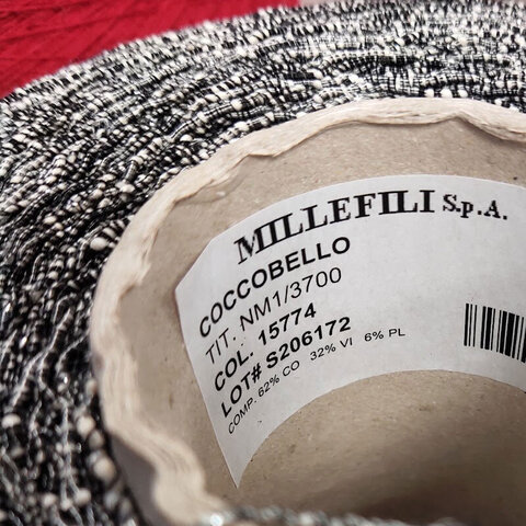 Хлопок фасонный MILLEFILI COCCOBELLO 370 черно-белый с серебром