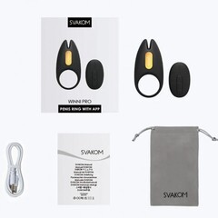 Эрекционное виброкольцо Winni 2 с подключением к приложению от SVAKOM
