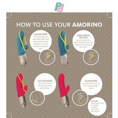 Вибратор AMORINO от Fun Factory (розовый/золотой)