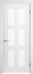 Межкомнатная дверь Роял 2 / Цвет Белый / Остекление "Белое с алмазной гравировкой" / Двери Верда