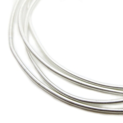 Канитель мягкая, гладкая, KAN/MK, 1,3 мм, матовая, серебро