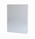Шкаф зеркальный Dreja Almi 50, 99.9008, 1 дверца, 2 стеклянные полки, белый