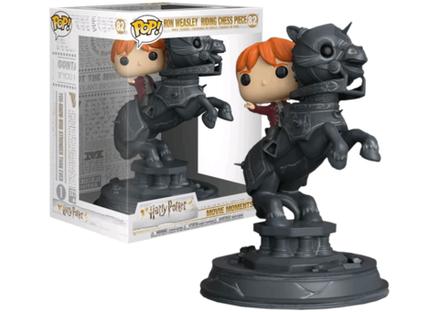 Funko Pop! Movie Moment. Harry Potter: Ron Weasley riding Chess Piece ||  Рон Уизли на шахматном коне