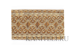 Тесьма металлизированная декоративная золото «Узор»  51мм