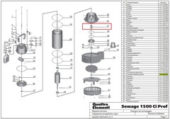Сальник механический QUATTRO ELEMENTI Sewage 1500F Ci (771-770-037)