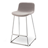 Полубарный стул Neo Soft 65 см, серый, ножки хром