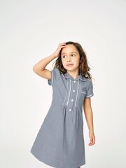 Платье школьное для девочки Next 819-799, Черный, Белый