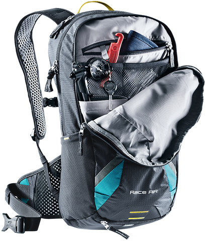 Картинка рюкзак велосипедный Deuter Race EXP Air 14+3 Petrol-Arctic - 6