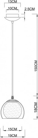 Подвесной светильник Arte Lamp RASTABAN A7984SP-1CC