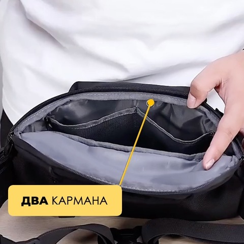 Картинка сумка поясная Ozuko 9778 Black - 16