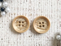 Пуговицы костюмные, d 1,5 см, 4 прокола, бежевый
