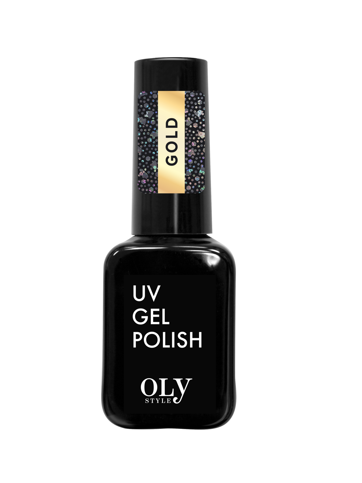 OLYSTYLE Топовое покрытие без липкого слоя Glitter Top Coat тон 03 gold