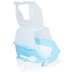 Triol туалет для кошек закрытый с выдвижным поддоном (совок и сетка в комплекте), 550*400*420мм