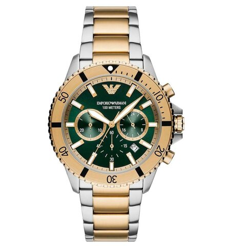 Наручные часы EMPORIO ARMANI AR11586  с хронографом, серебристо-золотистый