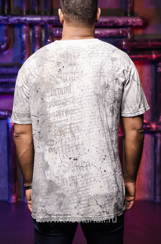 Affliction | Футболка мужская из бамбука Lotus Bamboo Tee A746 спина