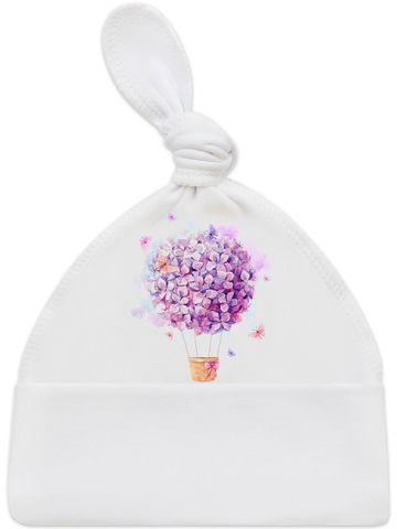 Шапочка с принтом "Цветочный полет"