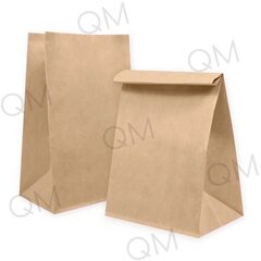 Крафт пакет с прямоугольным дном 180*120*290 мм 50 г/м2 бурый, 1000шт