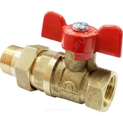 Кран шаровой латунный американка  Ру40