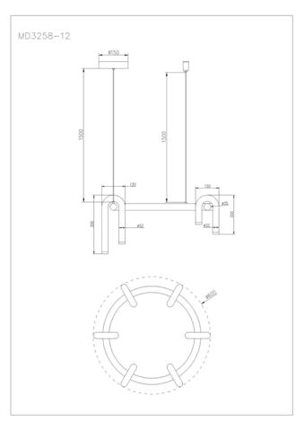 Подвесная светодиодная люстра Arte Lamp WARHOL A3258LM-30BK