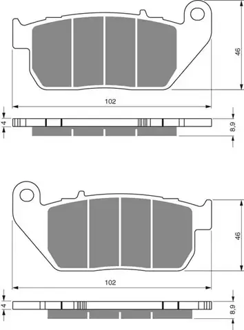 Тормозные колодки дисковые 272 S3