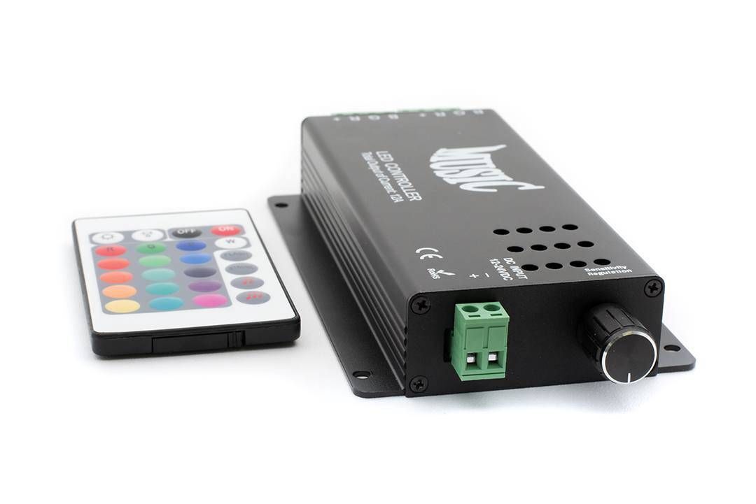 Аудиконтроллер RGB для светодиодной ленты SWG IR-RGB-12A-music 000935