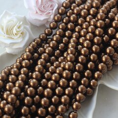 Майорка шоколадная 10 мм, 1 нить, МА089