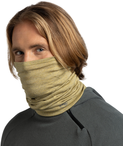 Картинка шарф-труба Buff Merino Midweight Melange Gingko - 4