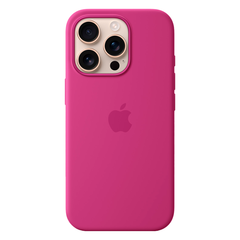 Силиконовый чехол с поддержкой MagSafe Apple Silicone Case для iPhone 16 Pro, Fuchsia (Фуксия)