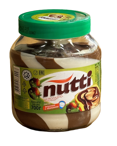 Nutti стекло ореховая шоколадно-молочная паста 700г