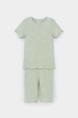 пижама  для девочки  К 1632-1/морская пена,поле с ромашками