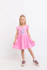 047_БК25 Платье для девочки, розовый