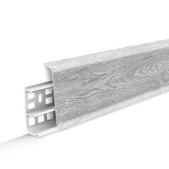 Плинтус напольный ПВХ "Деконика" 432 Дуб платиновый 2200х70х21 мм