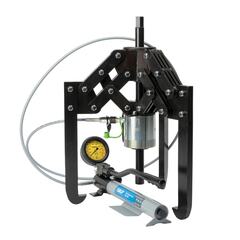 Hydraulically-assisted heavy duty jaw puller with Hydraulic pump with large oil container TMHP 50/140