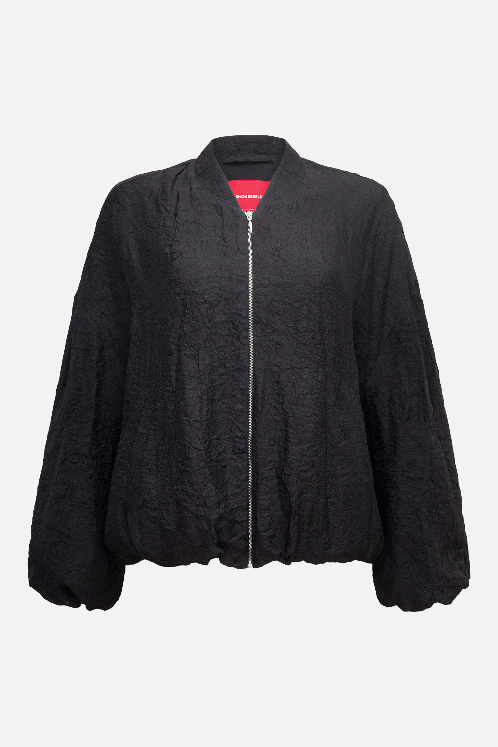 Бомбер из жатой вискозы