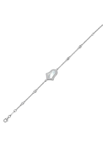 Браслет Степной Тюльпан Перламутр Родий 25