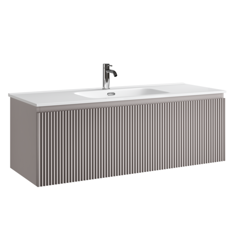 Sancos SNR1.0120SM Тумба подвесная SANCOS Snob R 1.0 1195х445х406, c одним ящиком оснащенным доводчиками, Doha Soft , арт.SNR1.0120SM