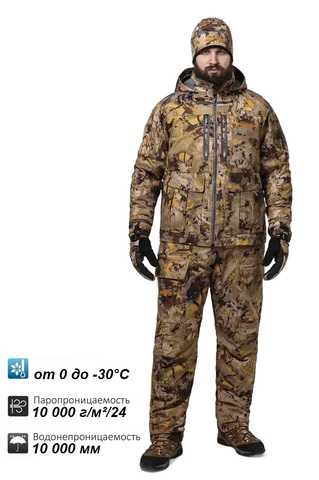 Зимний костюм для охоты Remington 3 в 1 Blizzard Fit Yellow Waterfowl Honeycombs на remingtonn.ru