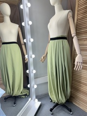 Вискоза с нейлоном, плательная ткань, Матча
