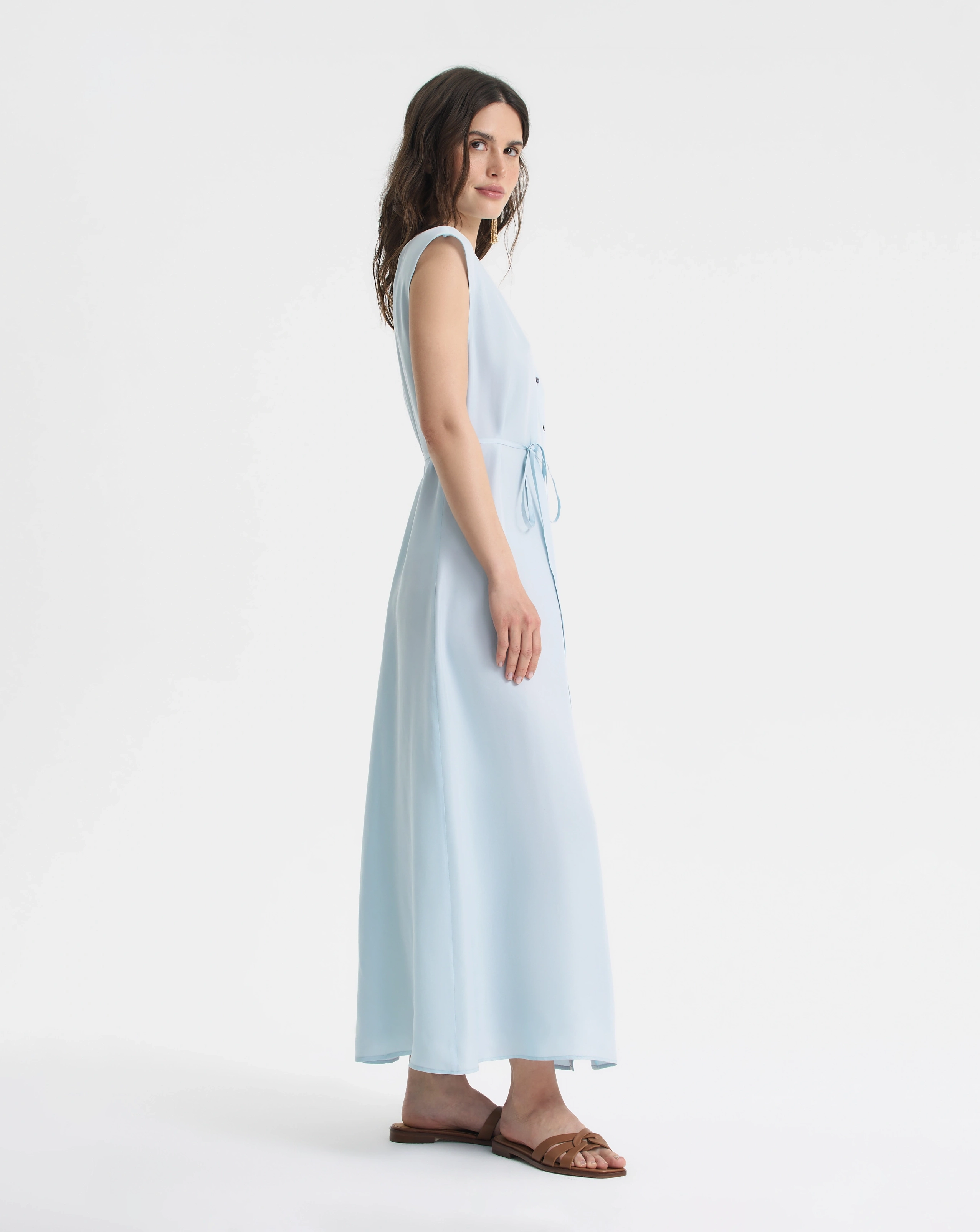 Платье-макси из купры